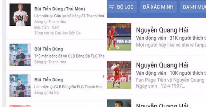 hon 27 000 nguoi lo thong tin vi facebook gia mao cua cau thu u23 viet nam