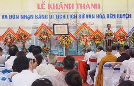 Đền Huyện được xây dựng đã thỏa lòng mong ước của quần chúng nhân dân nhằm tri ân đến các bậc tiền nhân