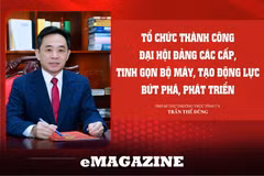 Tổ chức thành công đại hội Đảng các cấp, tinh gọn bộ máy, tạo động lực bứt phá, phát triển