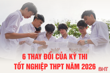 [Infographics] 6 thay đổi của kỳ thi tốt nghiệp THPT năm 2026