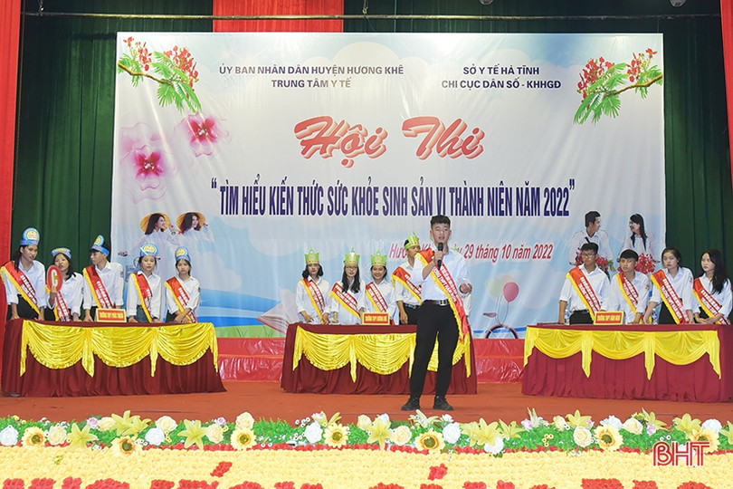Học sinh Hương Khê thi tìm hiểu sức khỏe sinh sản vị thành niên, thanh niên