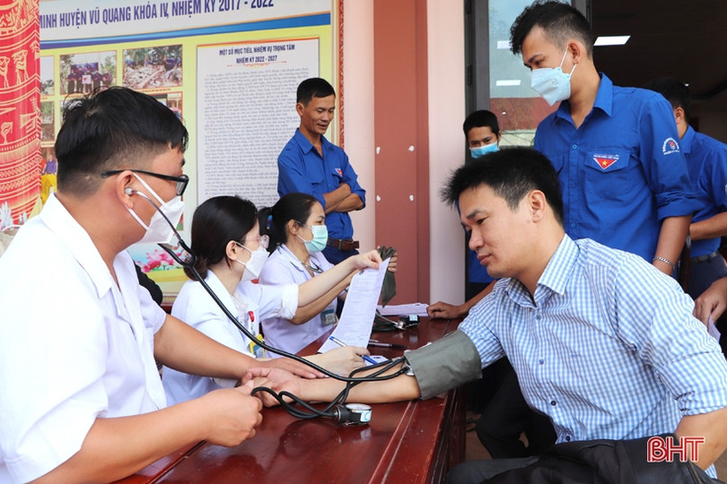 Ngày hội hiến máu nhân đạo ở Vũ Quang thu về 145 đơn vị máu