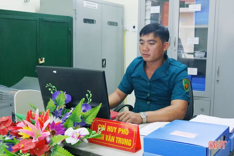 Phó chỉ huy quân sự xã ở Cẩm Xuyên chăm việc chuyên môn, giỏi làm kinh tế