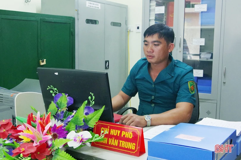 Phó chỉ huy quân sự xã ở Cẩm Xuyên chăm việc chuyên môn, giỏi làm kinh tế