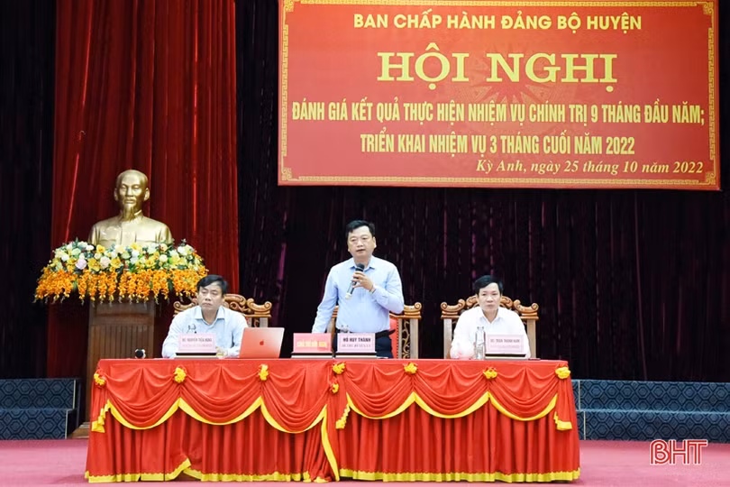 Huyện Kỳ Anh tập trung các giải pháp thực hiện nhiệm vụ những tháng cuối năm