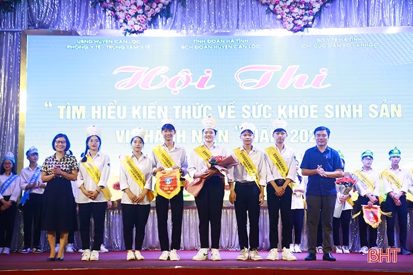 Học sinh Can Lộc thi tìm hiểu sức khỏe sinh sản vị thành niên, thanh niên