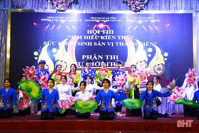 Học sinh Can Lộc thi tìm hiểu sức khỏe sinh sản vị thành niên, thanh niên