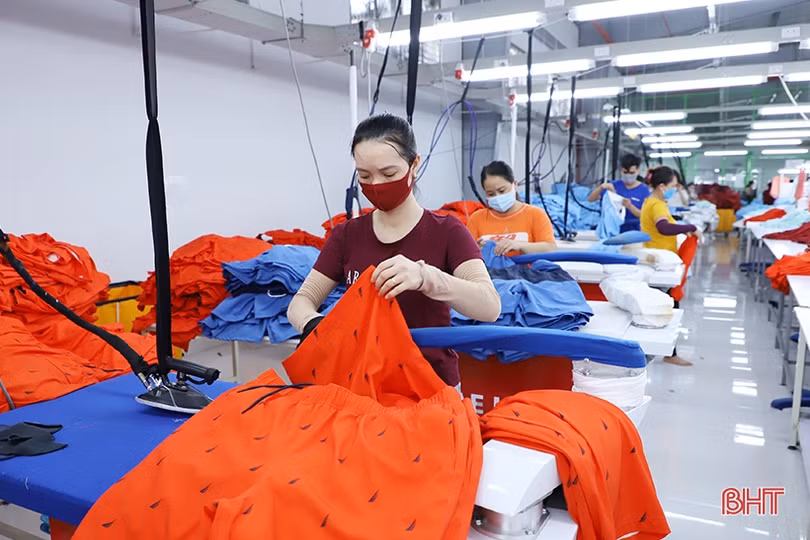 Hàng dệt và may mặc tăng trưởng cao nhất trong lĩnh vực xuất khẩu của Hà Tĩnh