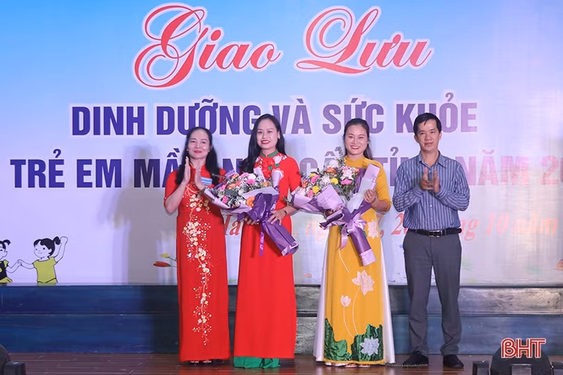 TP Hà Tĩnh đoạt giải xuất sắc Chương trình Giao lưu dinh dưỡng và sức khỏe cho trẻ em mầm non cấp tỉnh