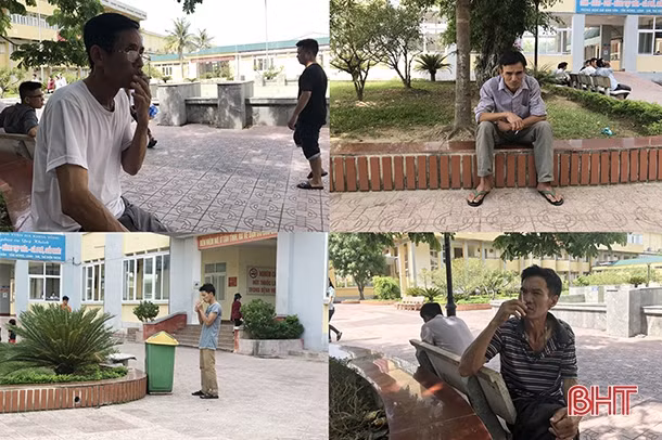Cấm hút thuốc lá trong bệnh viện Hà Tĩnh vẫn đang “bắt cóc bỏ dĩa”!