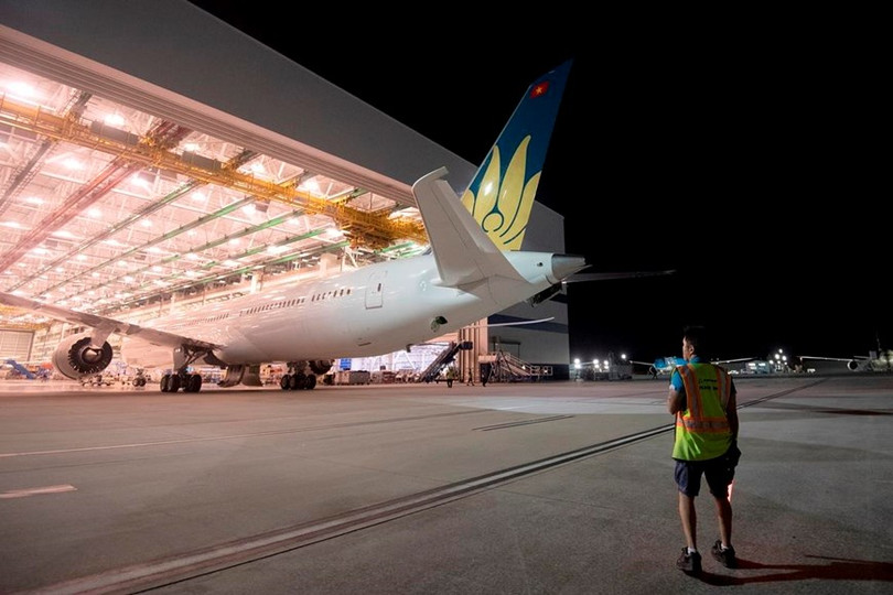 Hé lộ những hình ảnh đầu tiên về Boeing 787-10 của Vietnam Airlines