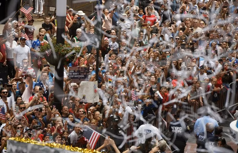 Tuyển nữ Mỹ diễu hành mừng chức vô địch World Cup 2019