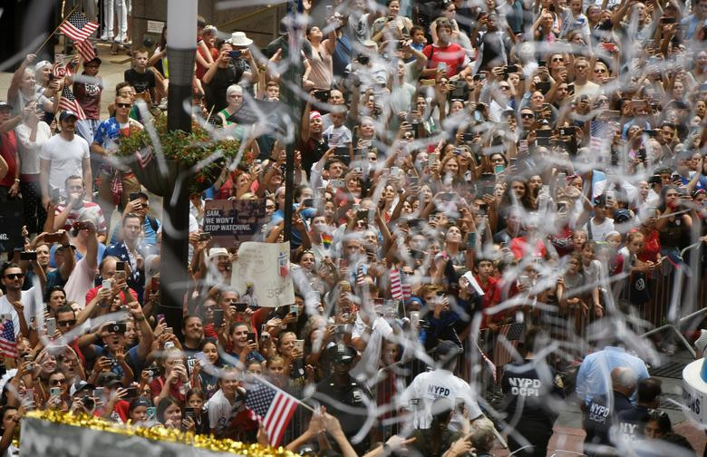 Tuyển nữ Mỹ diễu hành mừng chức vô địch World Cup 2019