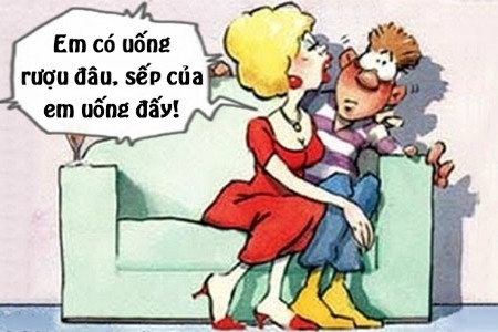 Chồng nổi giận khi vợ không uống rượu