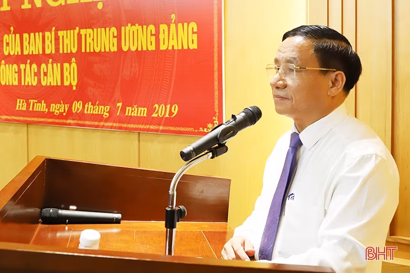 Thông báo quyết định của Ban Bí thư chỉ định ông Trần Tiến Hưng làm Phó Bí thư Tỉnh ủy Hà Tĩnh