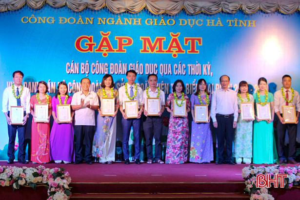 Vinh danh 25 cán bộ, đoàn viên công đoàn cơ sở ngành giáo dục Hà Tĩnh