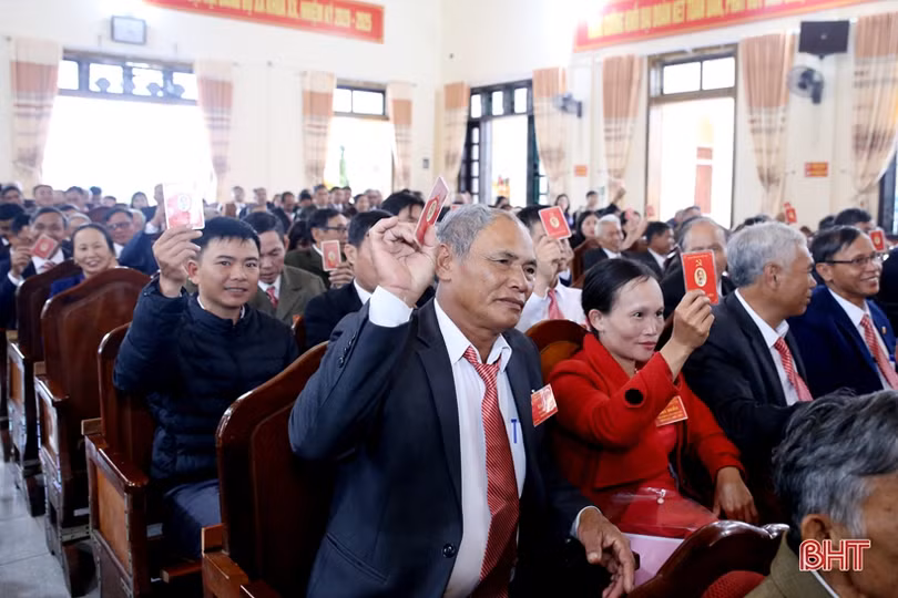 Đảng bộ xã Thượng Lộc tổ chức thành công đại hội điểm đầu tiên của Hà Tĩnh