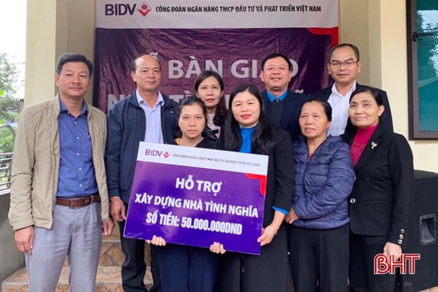 BIDV Hà Tĩnh bàn giao nhà tình nghĩa cho hộ nghèo ở Can Lộc