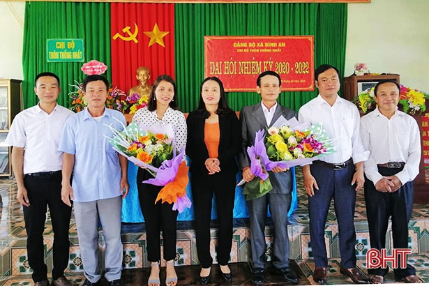 12/12 xã, thị trấn ở Lộc Hà hoàn thành đại hội chi bộ trực thuộc