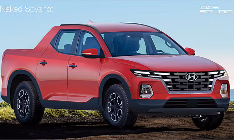 Xe bán tải của Hyundai lần đầu lộ diện