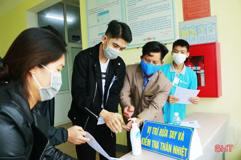 Phòng dịch Covid -19 ở Trường Trung cấp nghề Hà Tĩnh