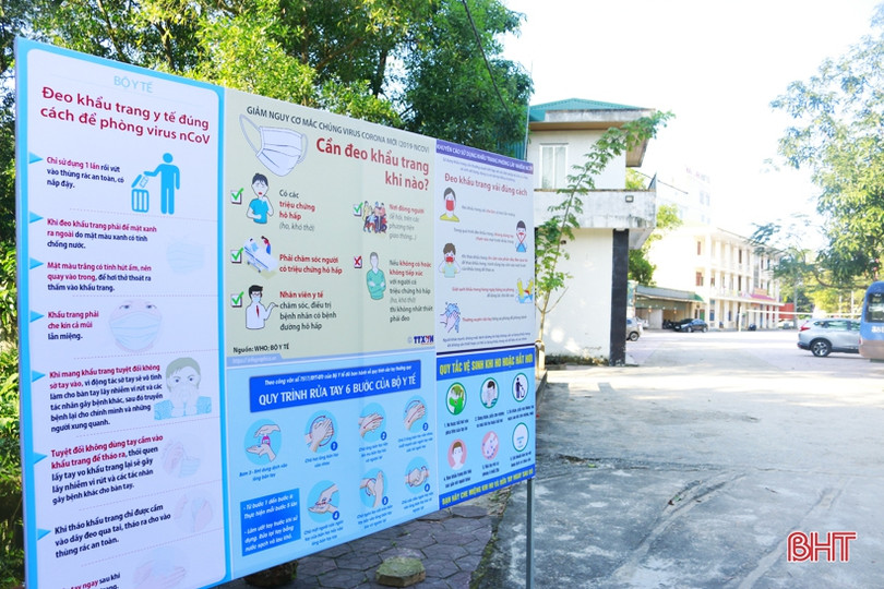 Phòng dịch Covid -19 ở Trường Trung cấp nghề Hà Tĩnh