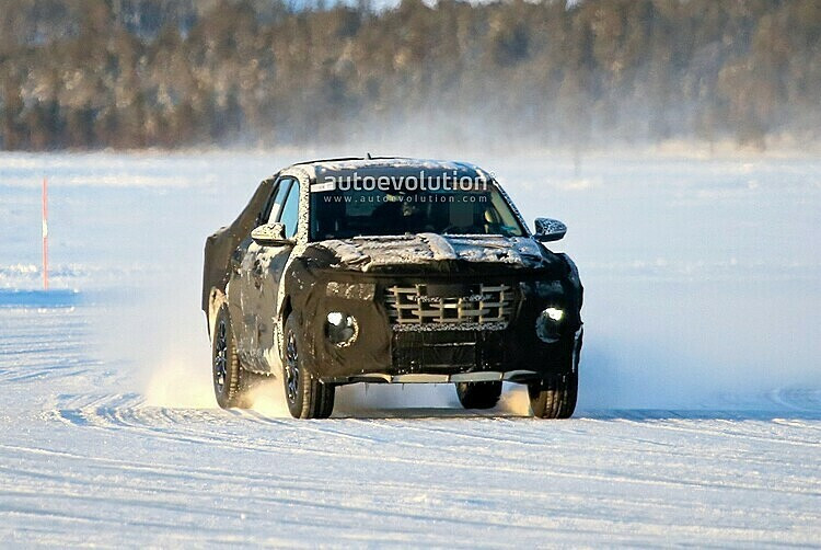 Xe bán tải của Hyundai lần đầu lộ diện