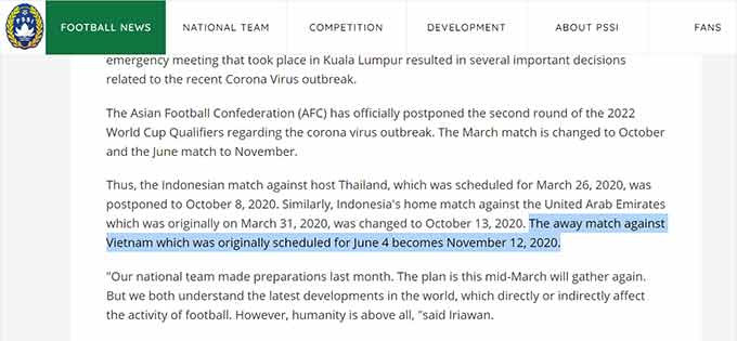 Trận Malaysia - Việt Nam ở vòng loại Word Cup có thể bị hoãn