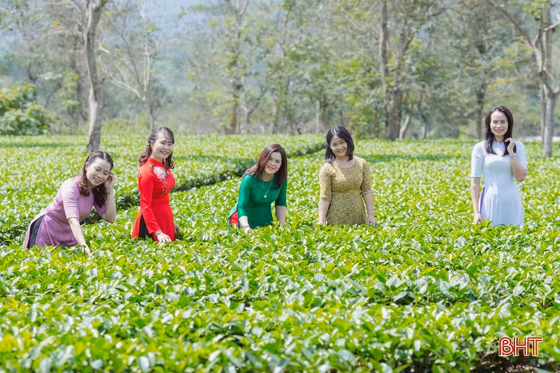 Phụ nữ Hà Tĩnh rạng ngời trong tuần lễ hưởng ứng sự kiện “Áo dài - Di sản văn hóa Việt Nam”