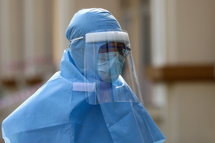 Diễn tập phòng chống Covid-19 tại TP HCM ngày 5/3. Ảnh: Như Quỳnh. Ca dương tính nCoV thứ 17 tại Việt Nam