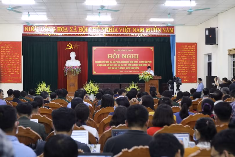 Gỡ bỏ 12 chốt kiểm soát, xã Sơn Lôi (Vĩnh Phúc) chính thức hết cách ly