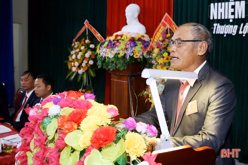 Ông Mai Xuân Minh tái đắc cử Bí thư Đảng ủy xã Thượng Lộc