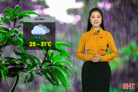 Dự báo thời tiết Hà Tĩnh ngày 26/7: Mưa rào và dông rải rác, cục bộ mưa to