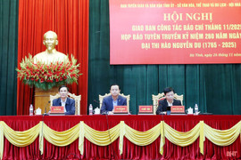 Họp báo tuyên truyền kỷ niệm 260 năm Ngày sinh Đại thi hào Nguyễn Du