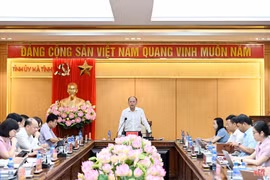 Thường trực Tỉnh ủy làm việc với các ban Đảng, Ủy ban Kiểm tra, Văn phòng Tỉnh ủy