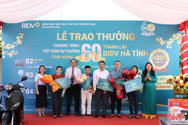 15 khách hàng trúng thưởng chương trình tiết kiệm dự thưởng BIDV Hà Tĩnh