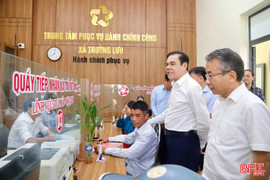 Chủ tịch UBND tỉnh kiểm tra vận hành mô hình chính quyền địa phương 2 cấp