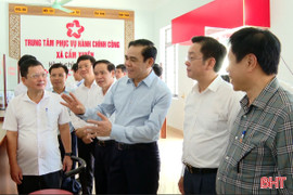 Chủ tịch UBND tỉnh kiểm tra chuẩn bị vận hành thử chính quyền địa phương 2 cấp