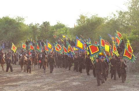 "Tây Sơn hào kiệt" huy động lực lượng diễn viên quần chúng rất hùng hậu.