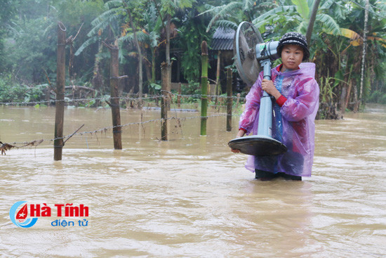 Hương Khê lại "oằn mình" chống lũ! ảnh 7 huong khe lai oan minh chong lu