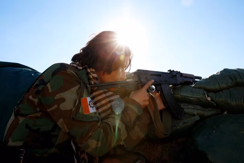 nhung nu chien binh nguoi kurd tren chien truong chong is o mosul