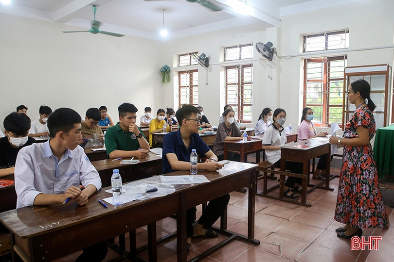 Thí sinh Hà Tĩnh thực hiện nghiêm quy chế trường thi