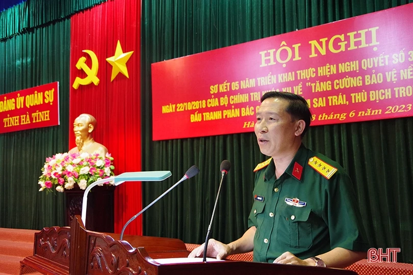 Đảng ủy Quân sự tỉnh đẩy mạnh đấu tranh với các quan điểm sai trái, thù địch