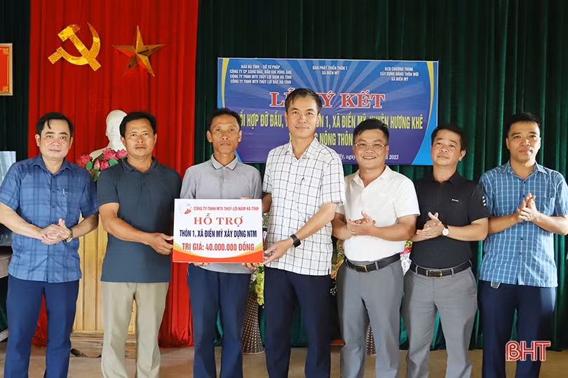 Chung sức cùng thôn khó khăn xây dựng nông thôn mới