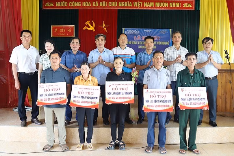 Hà Tĩnh kêu gọi trên 37 tỷ đồng đỡ đầu, tài trợ xây dựng nông thôn mới