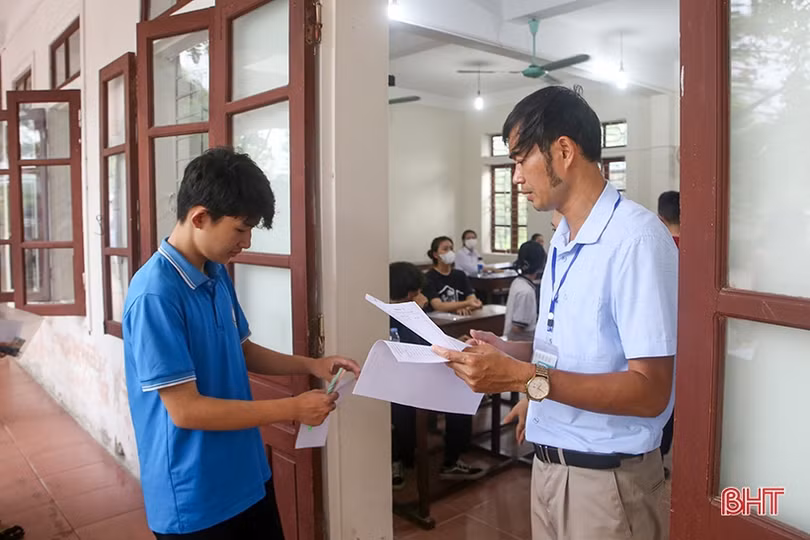Thí sinh Hà Tĩnh thực hiện nghiêm quy chế trường thi