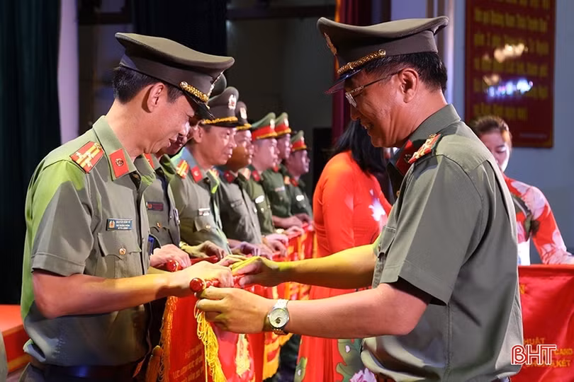 Công an Hà Tĩnh đạt giải khuyến khích hội thi quân sự, võ thuật