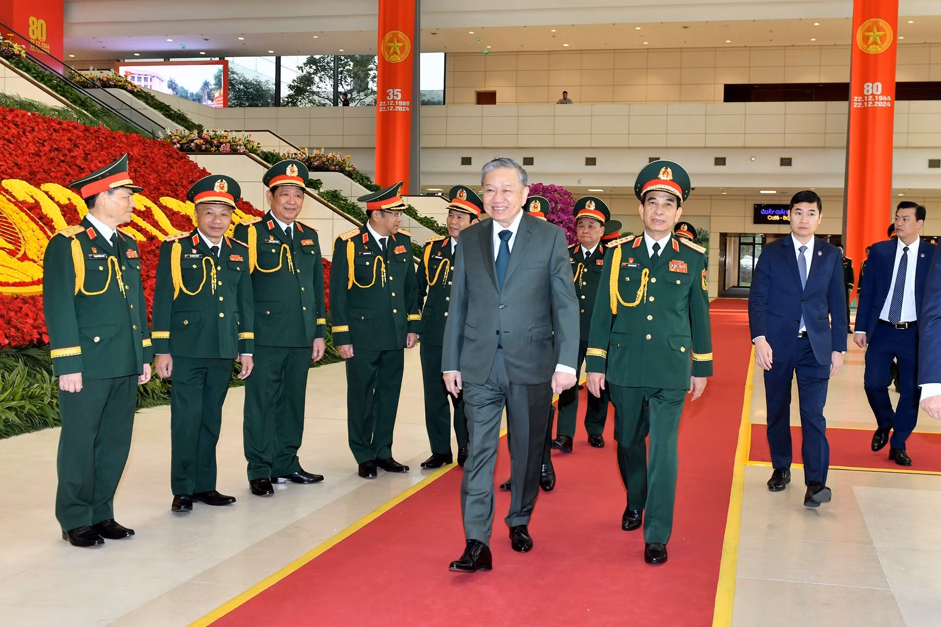 Tổng Bí thư Tô Lâm dự lễ kỷ niệm.