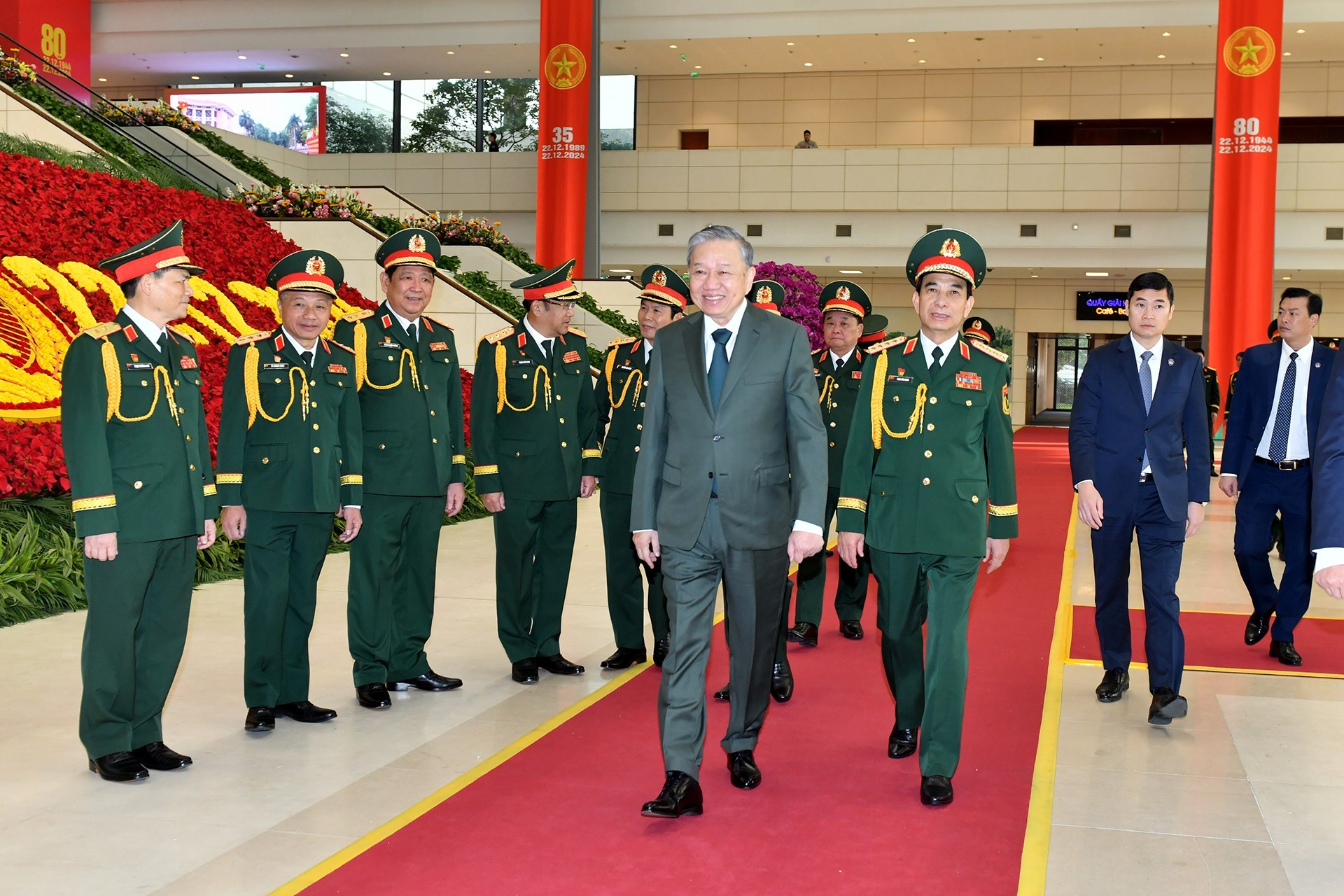 Tổng Bí thư Tô Lâm dự lễ kỷ niệm.