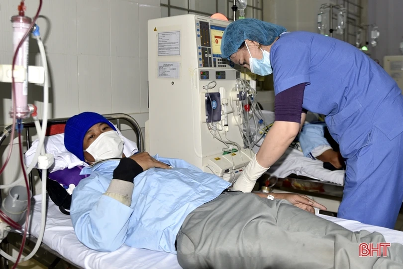 Ca chạy thận cuối cùng của năm tại Bệnh viện Đa khoa tỉnh Hà Tĩnh